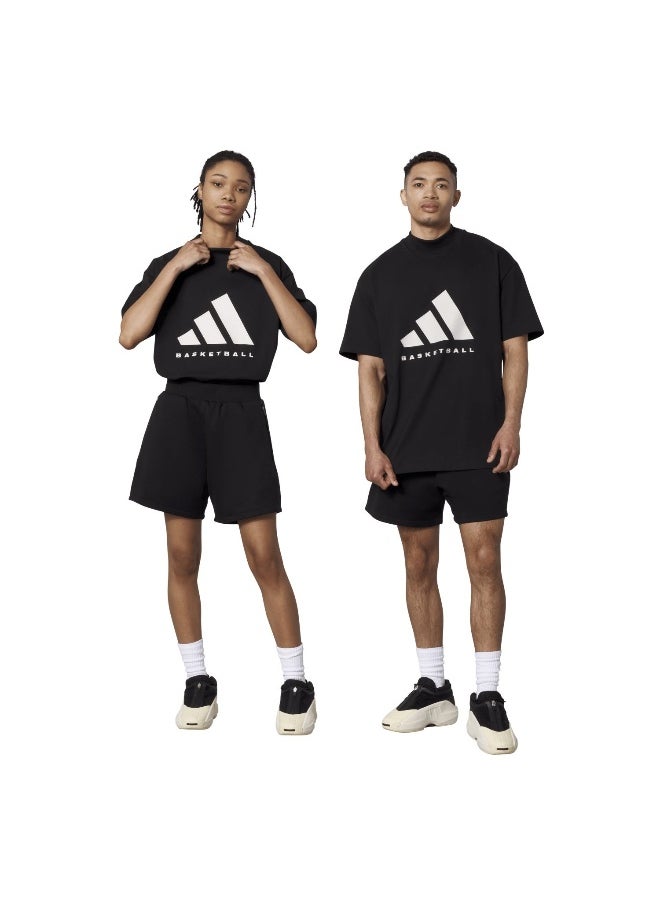 Adidas Adidas One Ctn Jer T Black Basketball T-Shirts For Unisex Xs  - Image 5