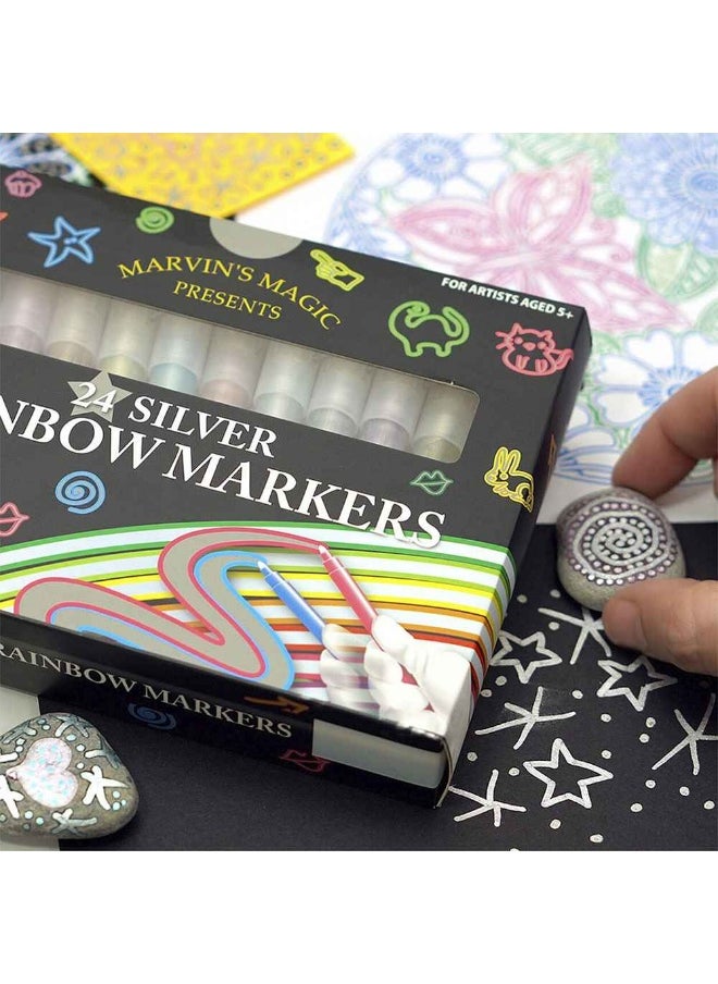 Marvin's Magic - Marvin'S Magic Silver Markers (12 Pack) - Image 1