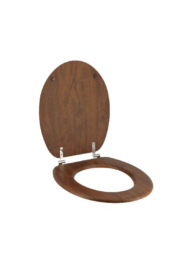 Tendance MDF Wood Toilet Seat with Fixing Kit Rustic Acacia 18 Inch 4119167