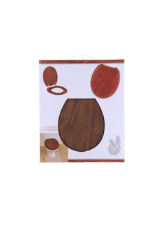 Tendance MDF Wood Toilet Seat with Fixing Kit Rustic Acacia 18 Inch 4119167  - Image 3