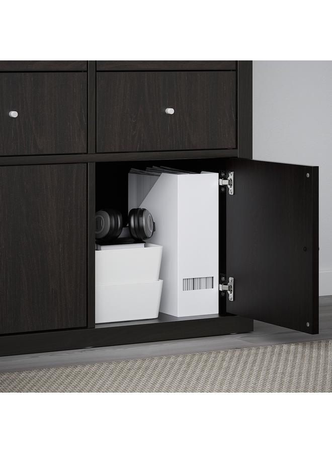 Insert with door, black-brown, 33x33 cm - Image 2