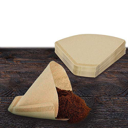 Sanwior Cone Coffee Filters #4, Coffee Filters 4 Cone Paper Unbleached, Number 4 Coffee Filter 8-12 Cup, Size 4 Paper Filter, Compatible with Ninja Coffee Maker and Cuisinart Coffee Maker, 100 Count - Image 1