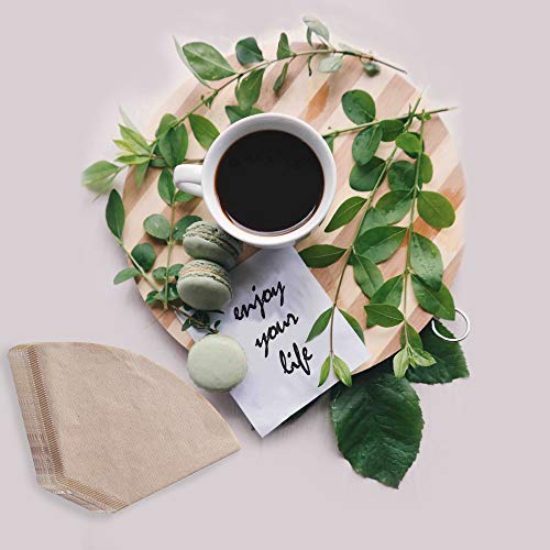 Sanwior Cone Coffee Filters #4, Coffee Filters 4 Cone Paper Unbleached, Number 4 Coffee Filter 8-12 Cup, Size 4 Paper Filter, Compatible with Ninja Coffee Maker and Cuisinart Coffee Maker, 100 Count - Image 5