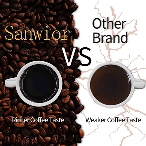 Sanwior Cone Coffee Filters #4, Coffee Filters 4 Cone Paper Unbleached, Number 4 Coffee Filter 8-12 Cup, Size 4 Paper Filter, Compatible with Ninja Coffee Maker and Cuisinart Coffee Maker, 100 Count - Image 2