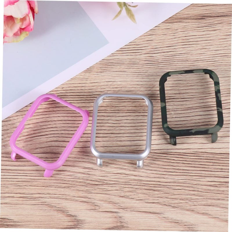 Red 3Pcs TPU Protective Watch Case Scratch Bumper Slim Design Easy Installation Durable - Image 4