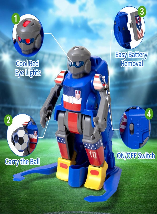 MOKIDOLL Remote Control Soccer Robots, 2 Player Soccer Game for Kids 8-12, Interactive Rechargeable Soccer Robot Toy with Goals & Balls, STEM Gift for Boys Girls, Indoor Battle Game - Image 5