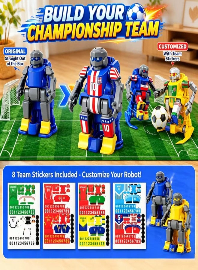 MOKIDOLL Remote Control Soccer Robots, 2 Player Soccer Game for Kids 8-12, Interactive Rechargeable Soccer Robot Toy with Goals & Balls, STEM Gift for Boys Girls, Indoor Battle Game - Image 4