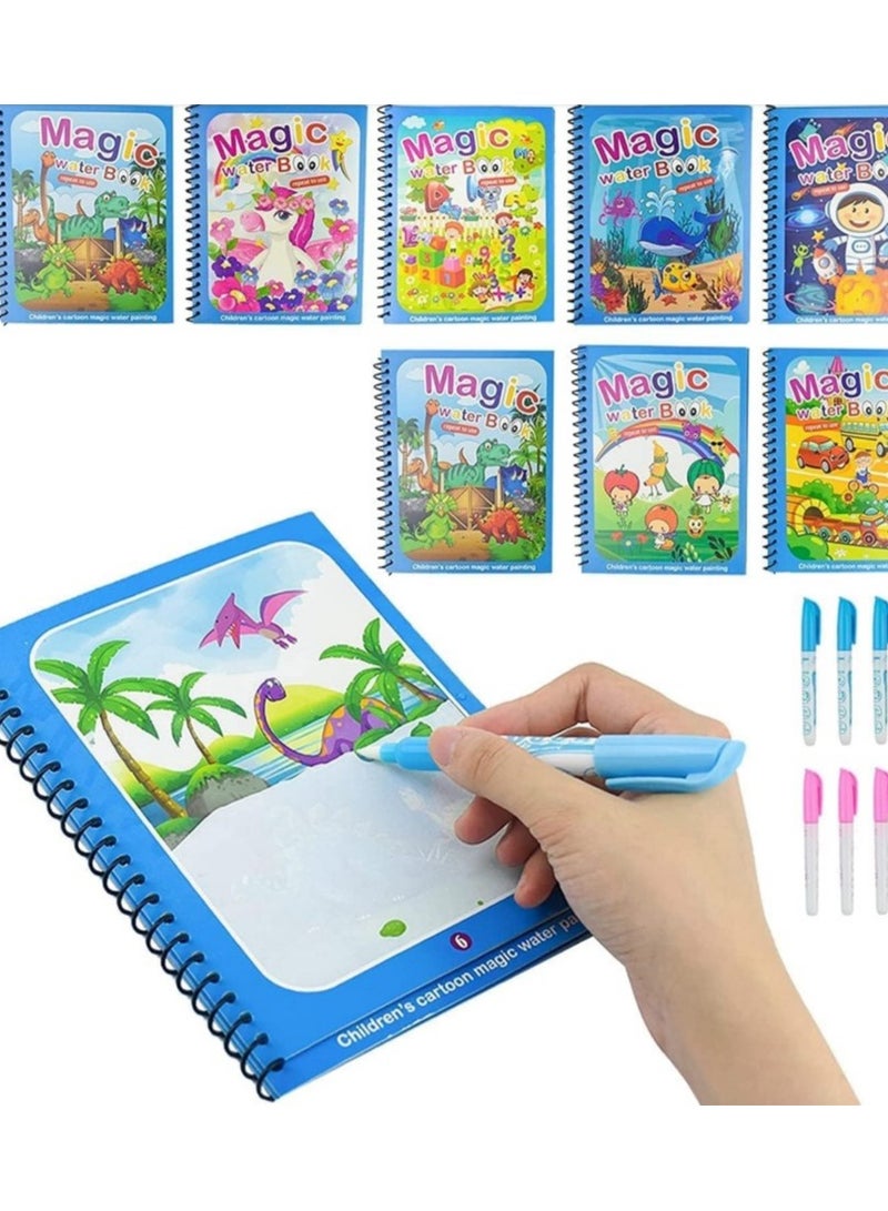 Kids Magic Water Colouring Book Unlimited Fun with Water (multi-shape) for +3 kids, Coloring Drawing Reusable Water-Reveal Activity Pad, Chunky-Size Water Pen, Magic Coloring Book, Watercolor Magic Coloring Book, Sketchbook with Watercolor Magic Pen for Kids - Assorted Shapes, Fantastic Kids Toys, Magic Watercolor Coloring Book, Magic Water Book, Water Coloring Book, Doodling Paint with Water Magic Pen Painting Board, Children Education Drawing Toy, Water Coloring Book Toy Scribble Coloring Book with Magic Pen and Drawing Pad, Birthday Gift (multi-shape) - Image 5
