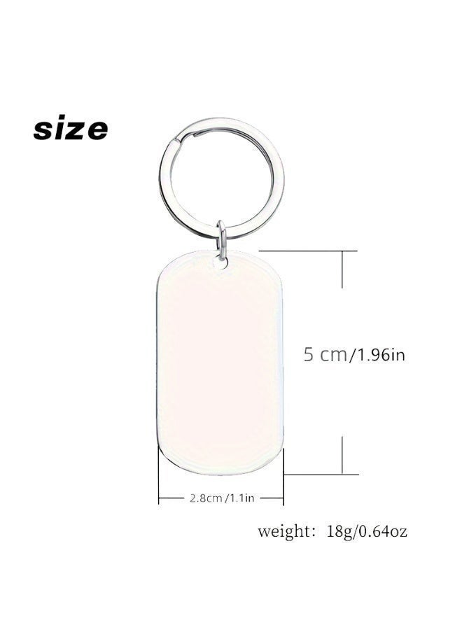 FLOVAZO Inspirational Arabic Stainless Steel Keychain Set - Engraved with Inspirational Motivational Quotes - Perfect Gift for Family, Friends Loved Ones - Image 2