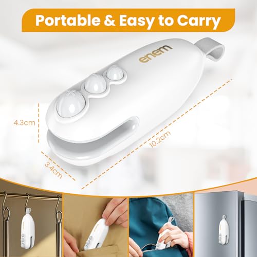Enem Mini Sealing Machine for Food Packets, Full Customer Support from Enem, Portable Mini Sealing Machine, Packet Sealer Machine, for Food, Snacks, Chips, Fresh Storage - Image 4