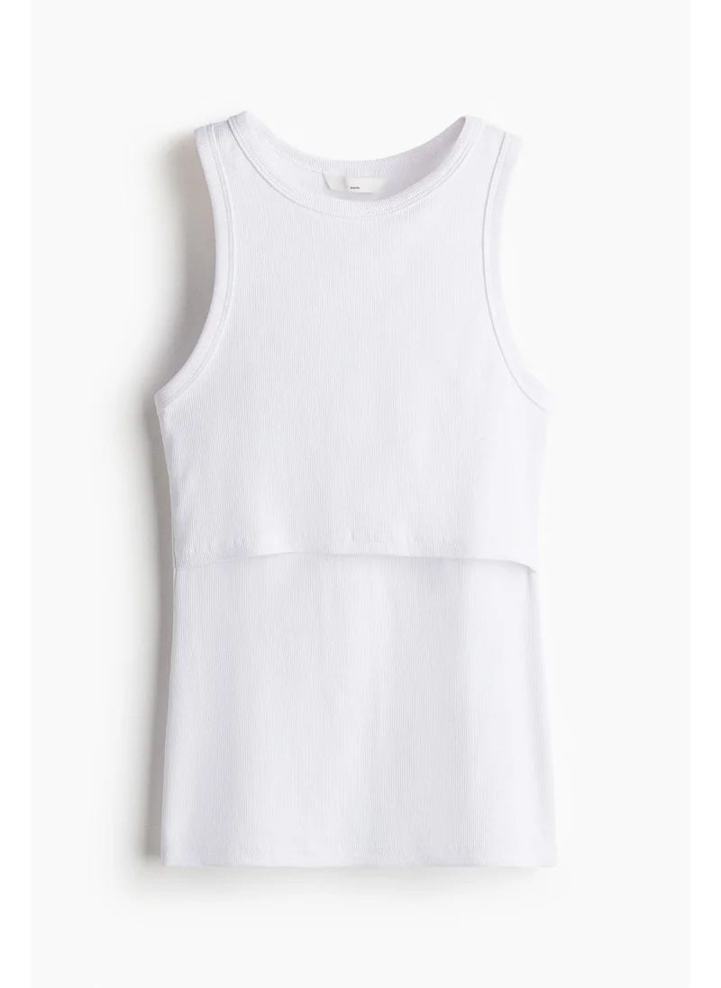H&M MAMA Ribbed nursing vest top