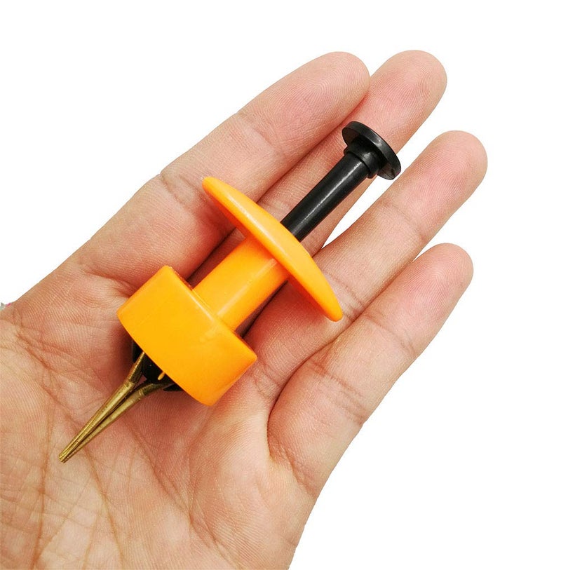 Drchoer 2X Pellet Bander Tool Micro Bait Bands Banding Match Coarse Fishing Terminal Tackle Set w/ 600 Bands(Orange) - Image 5