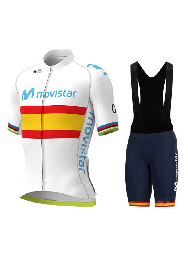 Movistar Cycling Suit Set, Breathable And Sweat-wicking, Popular Model, Can Be Customized With Designs