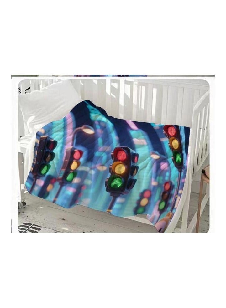 عام بطانية رقيقة من الفانيلا الكرتونية للأطفال أو الطلاب (دافئة ومريحة ومناسبة للنوم والألعاب) 100 سم * 150 سم - 980 - Image 3