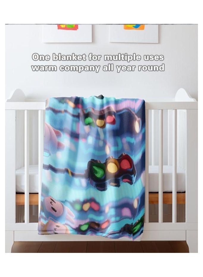 عام بطانية رقيقة من الفانيلا الكرتونية للأطفال أو الطلاب (دافئة ومريحة ومناسبة للنوم والألعاب) 100 سم * 150 سم - 980 - Image 5