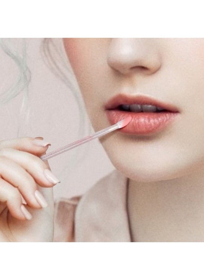 g2plus 100Pcs Glitter Crystal Lip Brush Disposable Lip Brushes Lip Gloss Applicators Lipstick Gloss Wands Applicator Perfect Makeup Tool Kits (Pink)  - Image 5