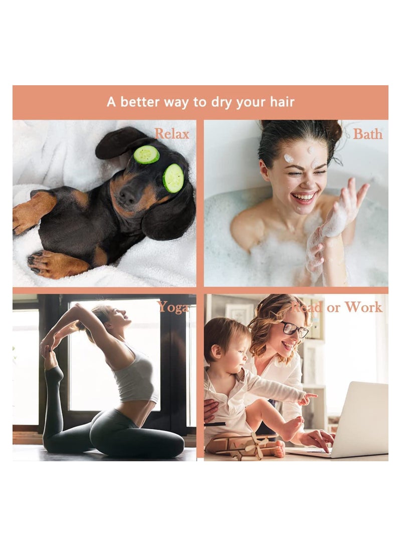 Microfiber Hair Drying Towels 3 Packs Ultra Absorbent Hair Wrap for Women and Girls Quick Dry Turban for Long Thick Curly Hair Ideal for Cat Lovers - Image 5