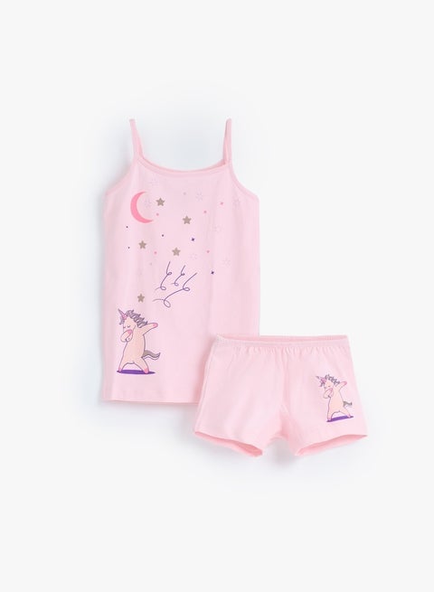 طقم داخلي قطن بناتي