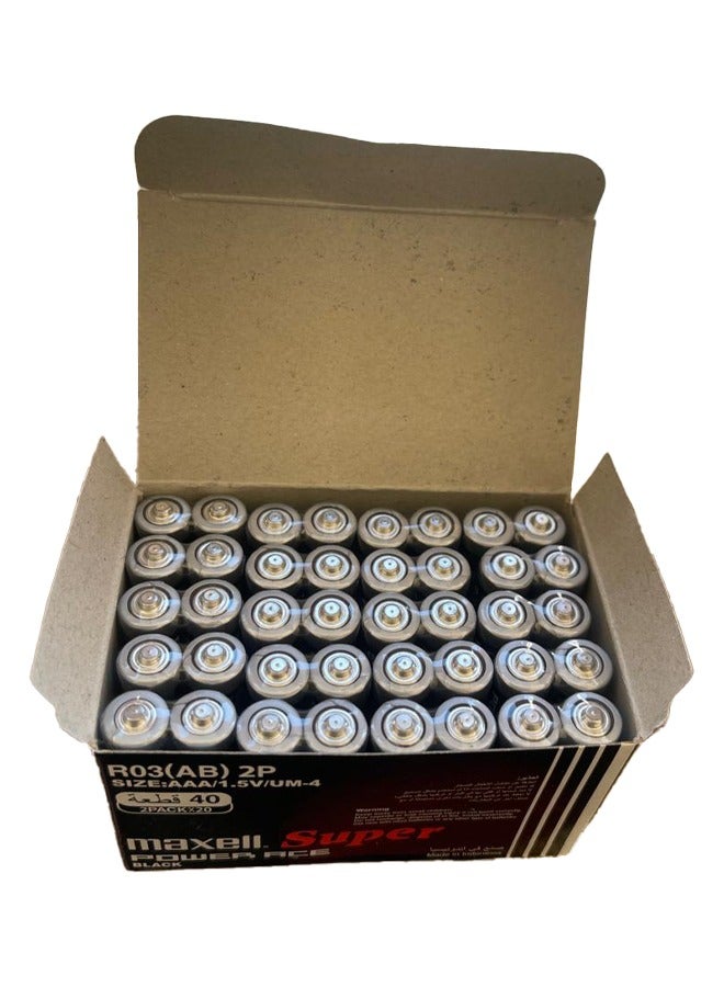 ماكسل بطارية ماكسيل سوبر AAA ((40 قطعة)) - Image 1