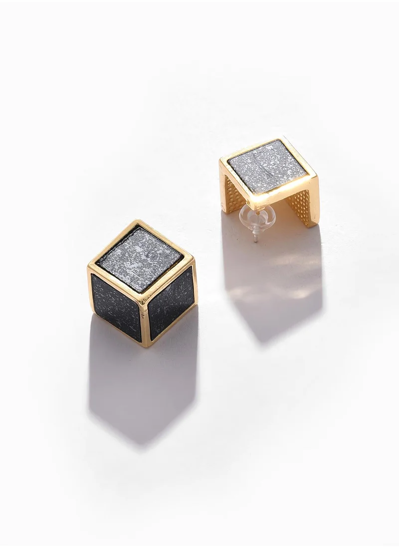 SOHI Cube Stud Earrings