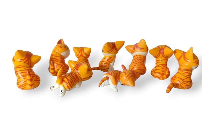 BHOOLU&GOOLU BHOOLUGOOLU Little Naughty Kawaii Kitten Miniature Figurien 9 PcsSet - Image 3