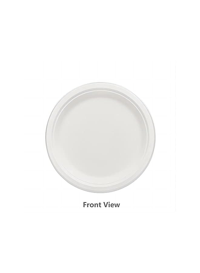 Raxoom Compostable [6-Inch, 50-Pcs] Heavy-Duty Quality Disposable Paper Plates, Made of Bagasse Cane Fibers, Eco-Friendly and Natural Biodegradable, Everyday Tableware - Image 3