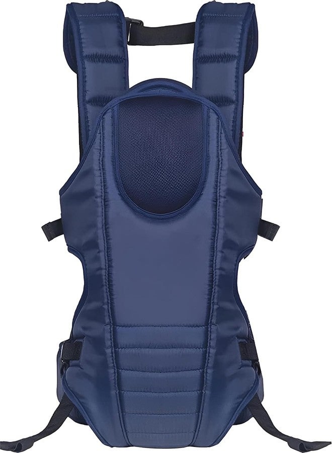 SHEMOK 4-in-1 Baby Carrier Bag - Adjustable Hands-Free Baby Carry Bag for 0 to 3 Year Baby, New Born Baby Carrier & Kangaroo Bag with Safety Belt (Navy-2) - Image 1