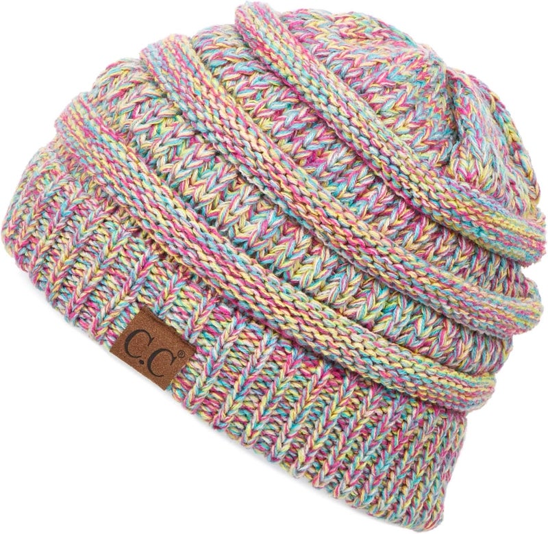Cc Trendy Warm Chunky Soft Stretch Cable Knit Beanie - Image 1