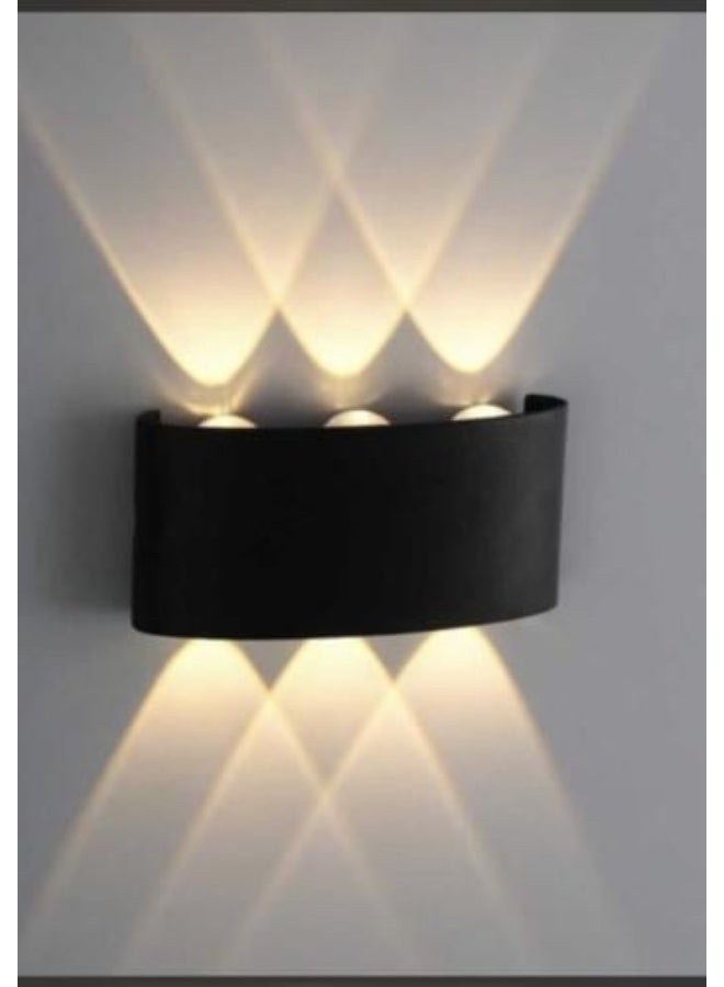 HP Outdoor LED Wall Light – 3-Eye Up/Down Beam Design, Waterproof, 5W – Sleek Black - Image 4