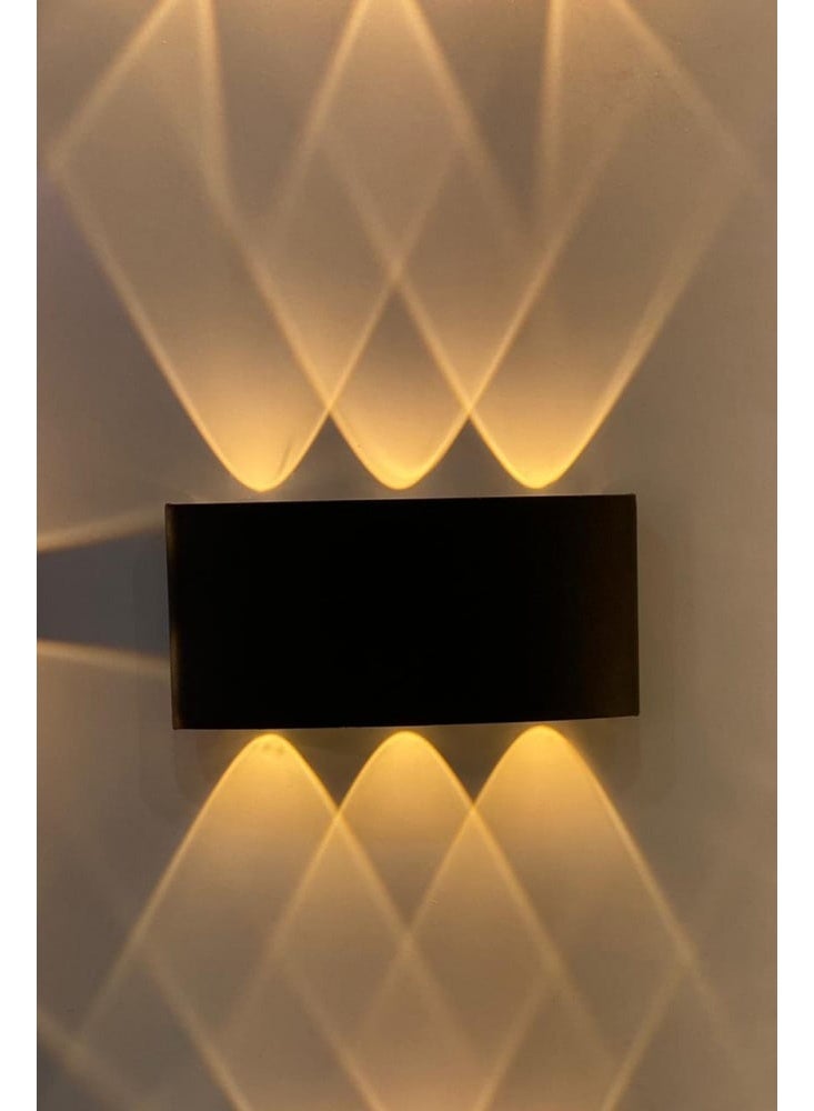 HP Outdoor LED Wall Light – 3-Eye Up/Down Beam Design, Waterproof, 5W – Sleek Black - Image 3