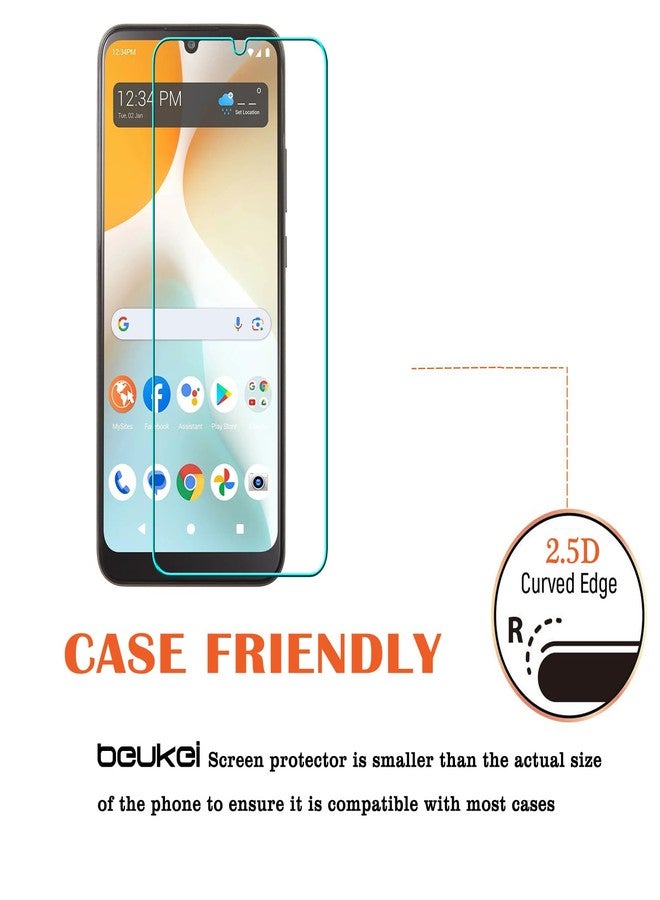 beukei (3 Pack) Designed for BLU View 5 Pro Screen Protector Tempered Glass,9H Hardness - Image 4