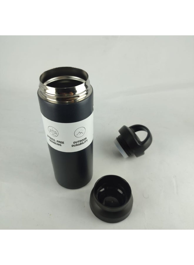 Vacuum Insulated Water Bottle - 500ml, Hot & Cold Thermos, Leak-Proof Lid with Carry Handle - Image 5