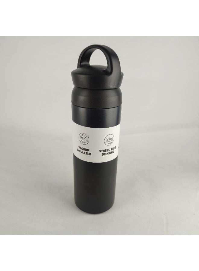 Vacuum Insulated Water Bottle - 500ml, Hot & Cold Thermos, Leak-Proof Lid with Carry Handle - Image 1