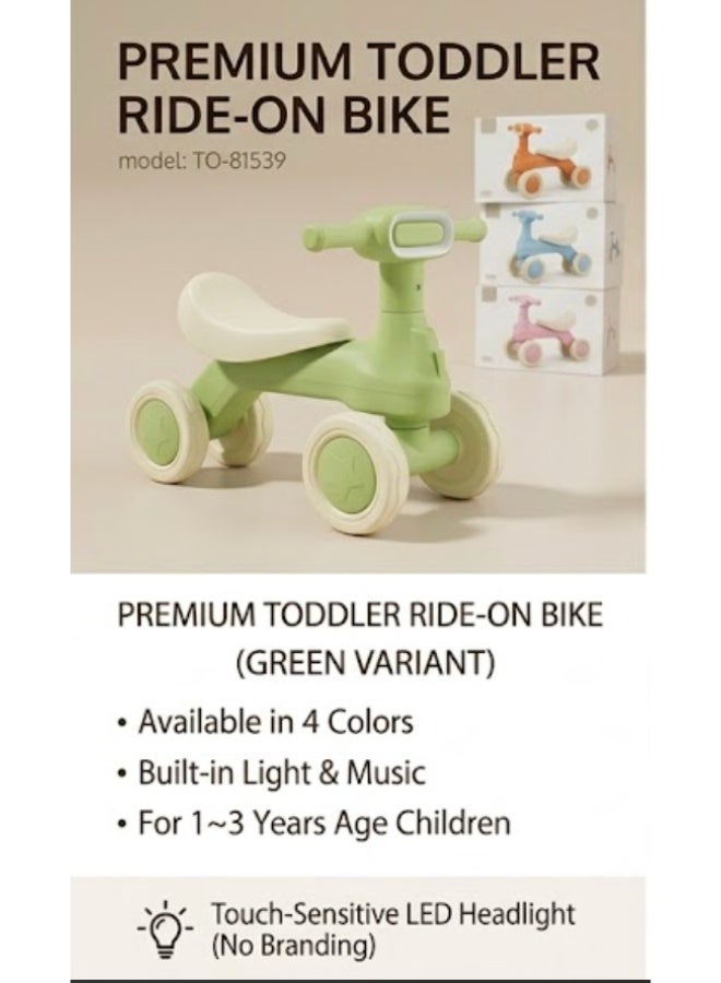 arohaint Premium Toddler Ride-On Bike with Built-in Light and Music for 1-3 Years - Image 2