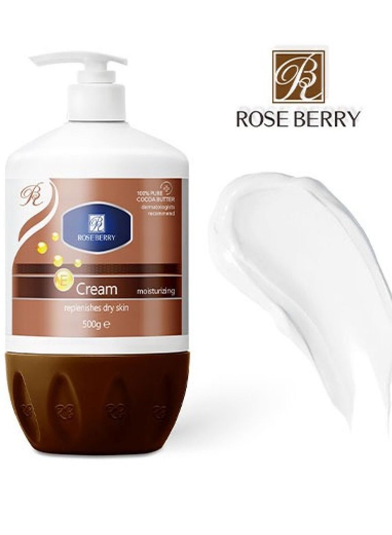 ROSE BERRY Nourishing moisturizing cream for dry skin with cocoa butter 500 ml - Image 2