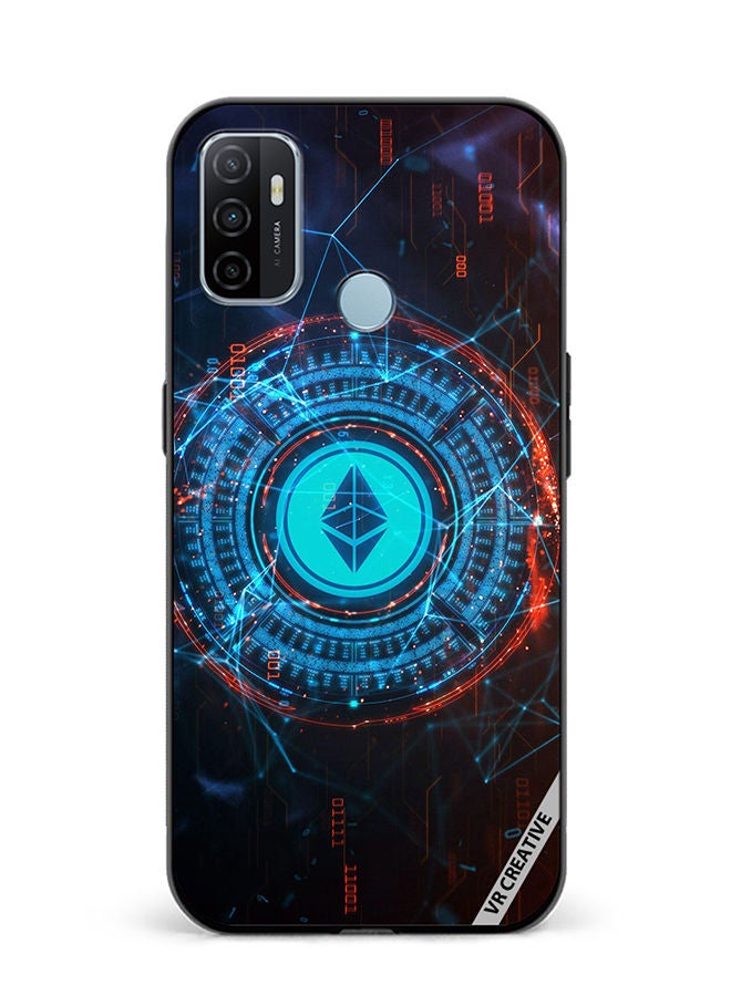 VR CREATIVE Protective Case Cover For Oppo A53 Ethereum Design Multicolour - Image 1