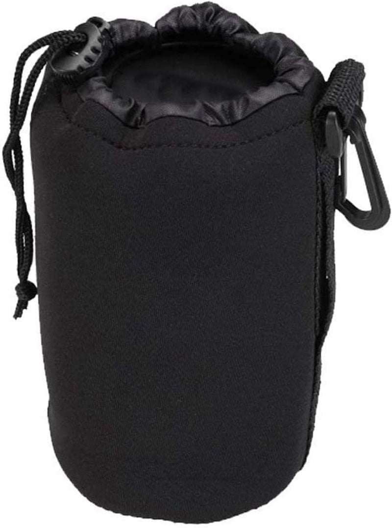 Selens Protective Drawstring Neoprene DSLR Camera Lens Pouch Bag Compatible with Olympus Panasonic, Large Size(Black) - Image 2