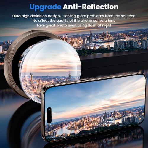 WSKEN for iPhone 16 Pro/iPhone 16 Pro Max Camera Lens Protector - [Original Shooting Model] Shatterproof Ultra HD Tempered Metal Glass Camera Screen Protector Cover Film Accessories - Image 2