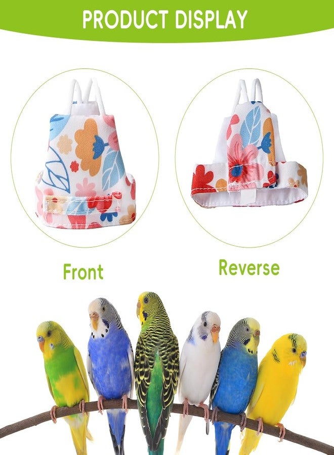 Qpets طقم حزام ومقود للطيور من كيو بيتس® للببغاوات، حزام كتف قابل للتعديل مانع للهروب مع مشبك لاصق، حبل تدريب مرن بطول 51 بوصة - بدلة طيران آمنة للطيور الصغيرة والمتوسطة، مقاس M - Image 4