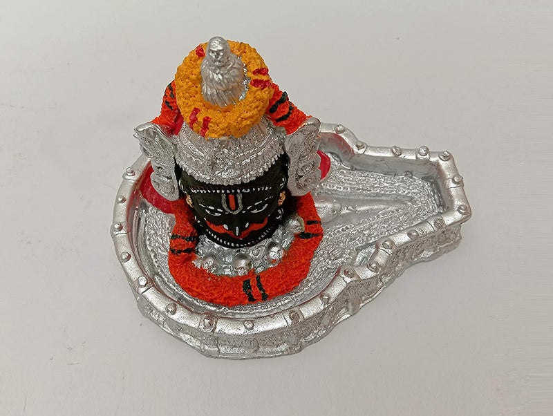 A & S VENTURES A&S Ventures Ujjain Mahakaleshwar Jyotirlinga Lord Shiva Idol Mahakal Bholenath Statue Shivji Murti Baba Mahakalshwar Shiv Ji Mahadev Ji Statue - 12 cm (Polyresin, Silver) - Image 4