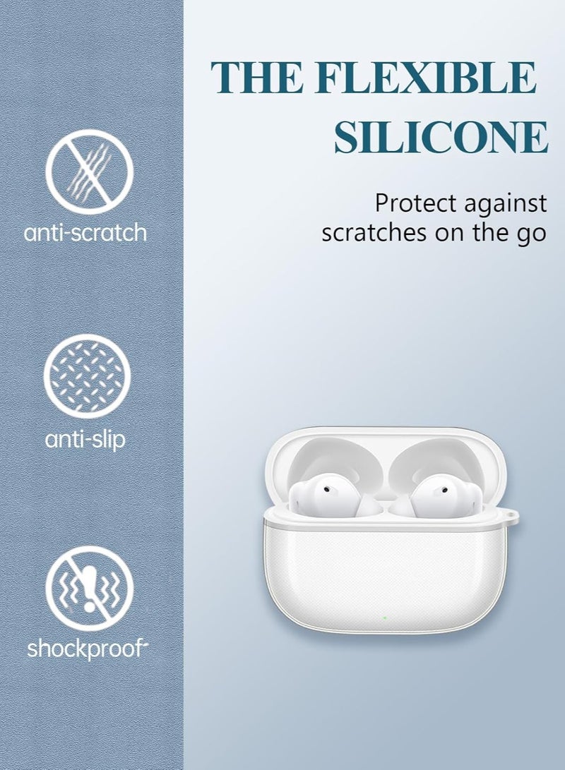 Case for Realme Buds T310 Wireless Headphones Protection Cover Full-Body with Keychain&Cleaning tools-Clear - Image 4