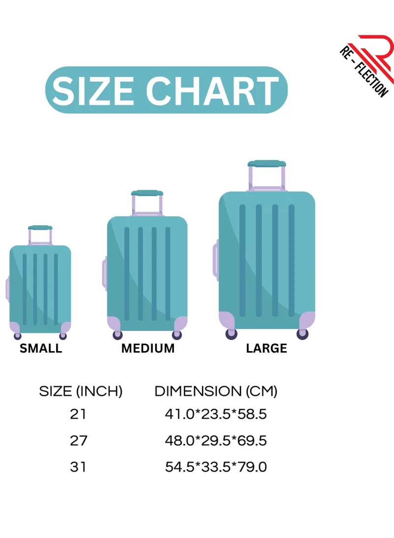 Reflection REFLECTION Hard Luggage, Trolley Bag with PP Plastic Body with Soft 3 Level Adjustable Handle, Pink, 79 cm