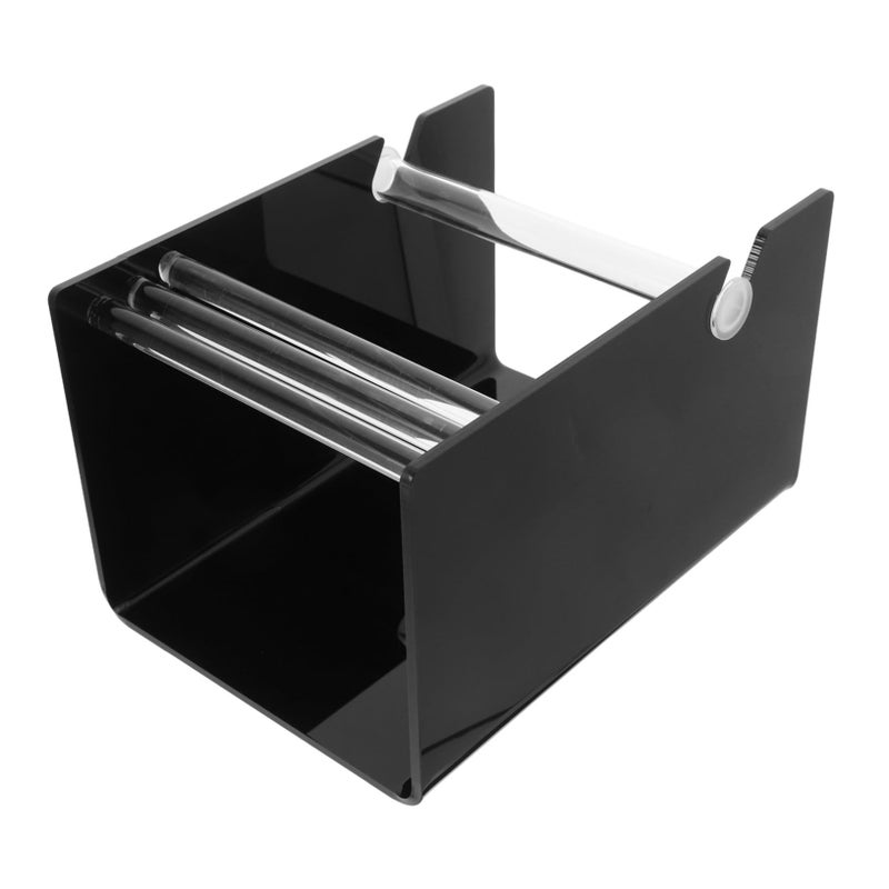 حامل موزع ملصقات شريط أكريليك أسود قابل للتعديل لتنظيم وتغليف فعال - Image 2