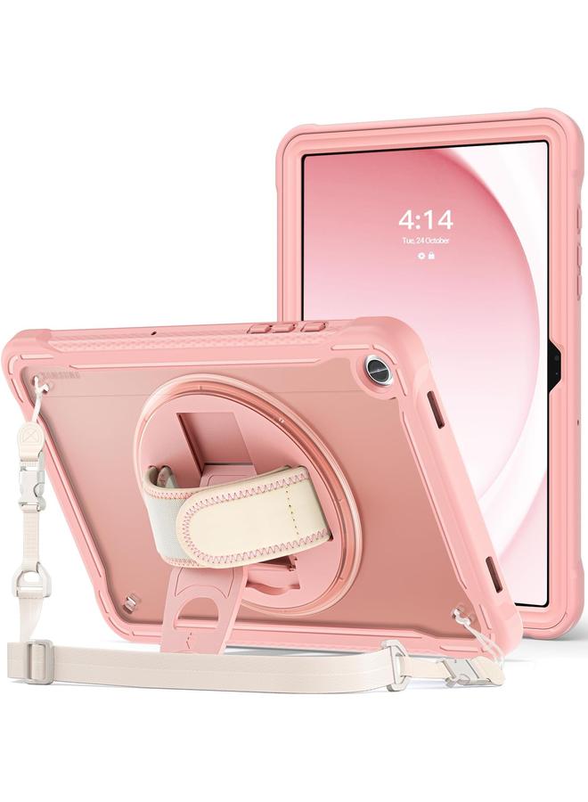 Procases Compatible For Galaxy Tab A9 Plus 11 Inch 2023 Case Heavy Duty Shockproof Rugged Case 360 Degree Rotatable Kickstand Protective Cover For 11" Galaxy Tab A9+ Tablet Sm X210 X216 X218 Pink - Image 1