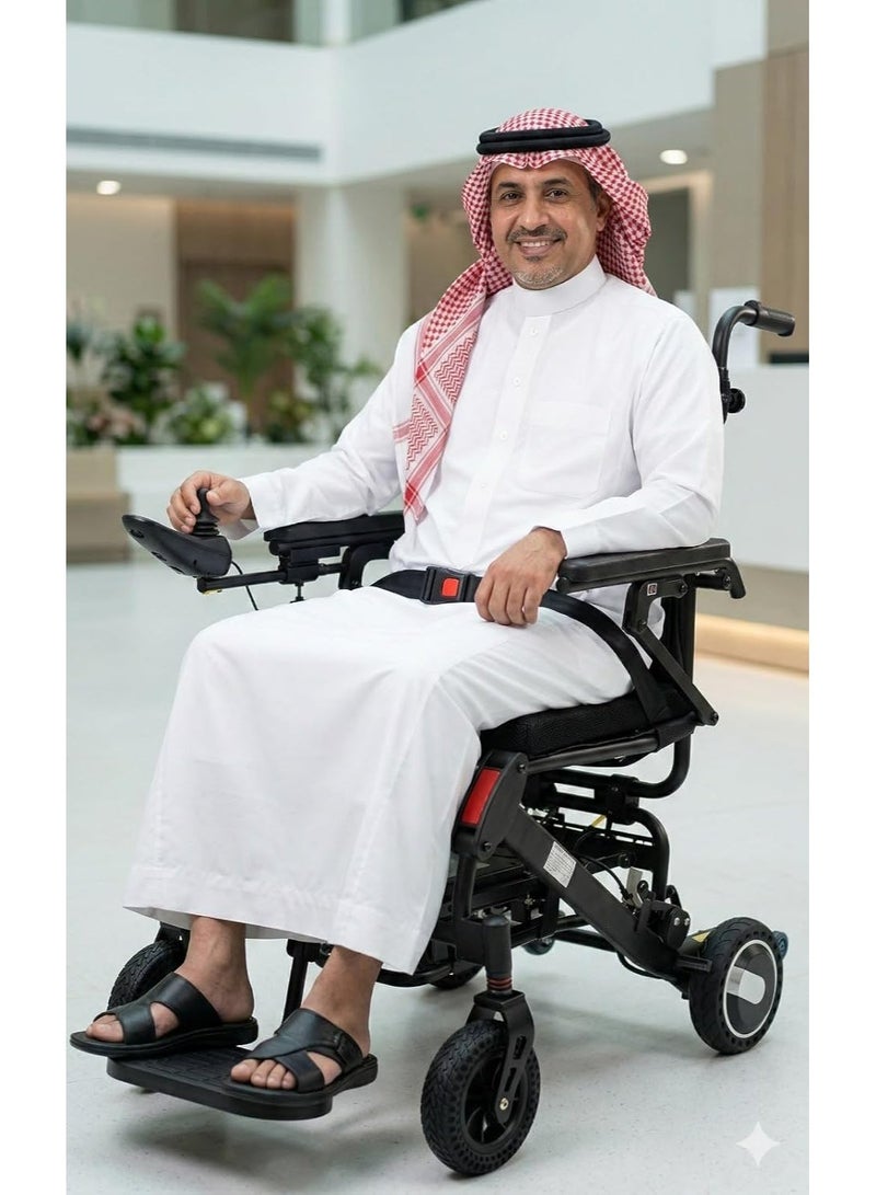 ZidMed Electric folding wheelchair – portable, lightweight, with a dual 500W motor - Image 2
