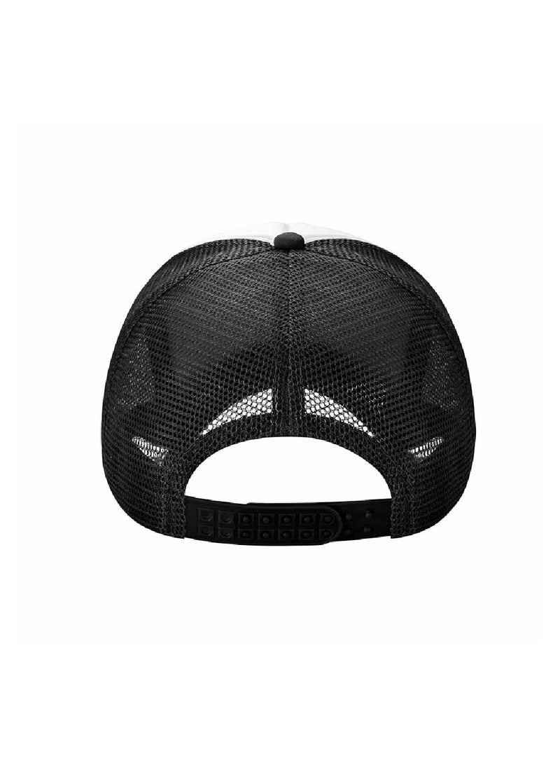 PRINTSHOP4ME Movember Foam Mesh Cap With Adjustable Plastic Closure For Men And Women–Stylish Cap With Mustache Design–Perfect For Movember Awareness Campaigns - Image 3