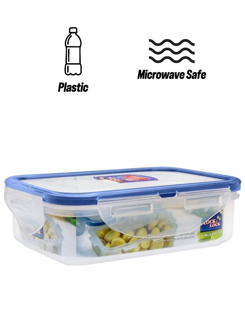 LocknLock Lock & Lock Air Tight Rectangular Short Food Container 360ml 