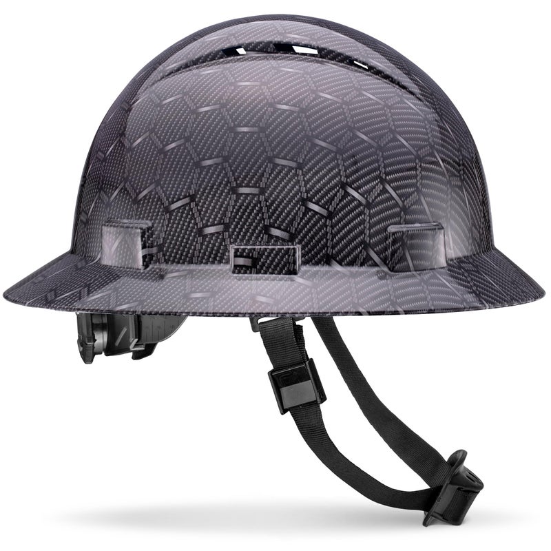 Acerpal Full Brim Vented Psychedelic Art Design Gloss Finish OSHA Hard Hat with 6 Point Suspension - Image 1