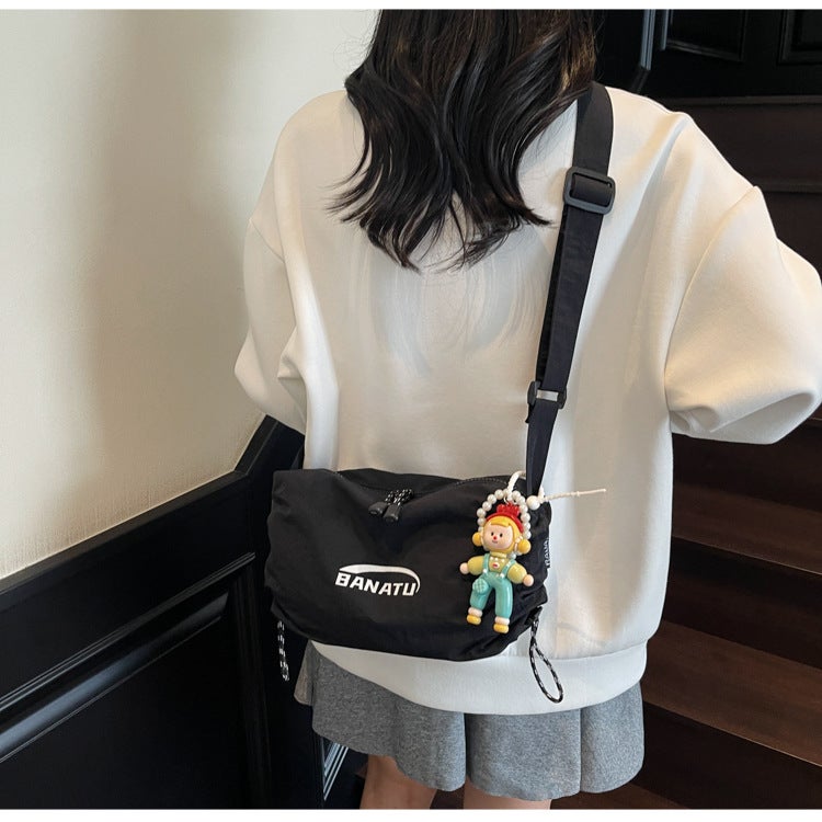 Women's Casual Dumpling Bag, Large Capacity, Commuter, Japanese Style, Lightweight, Sporty Crossbody Bag - Image 4