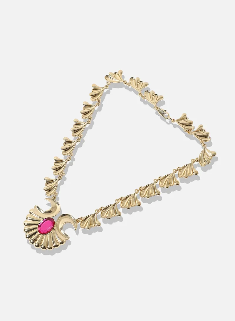 SOHI Designer Statement Stone Artificial Necklace Jewellery